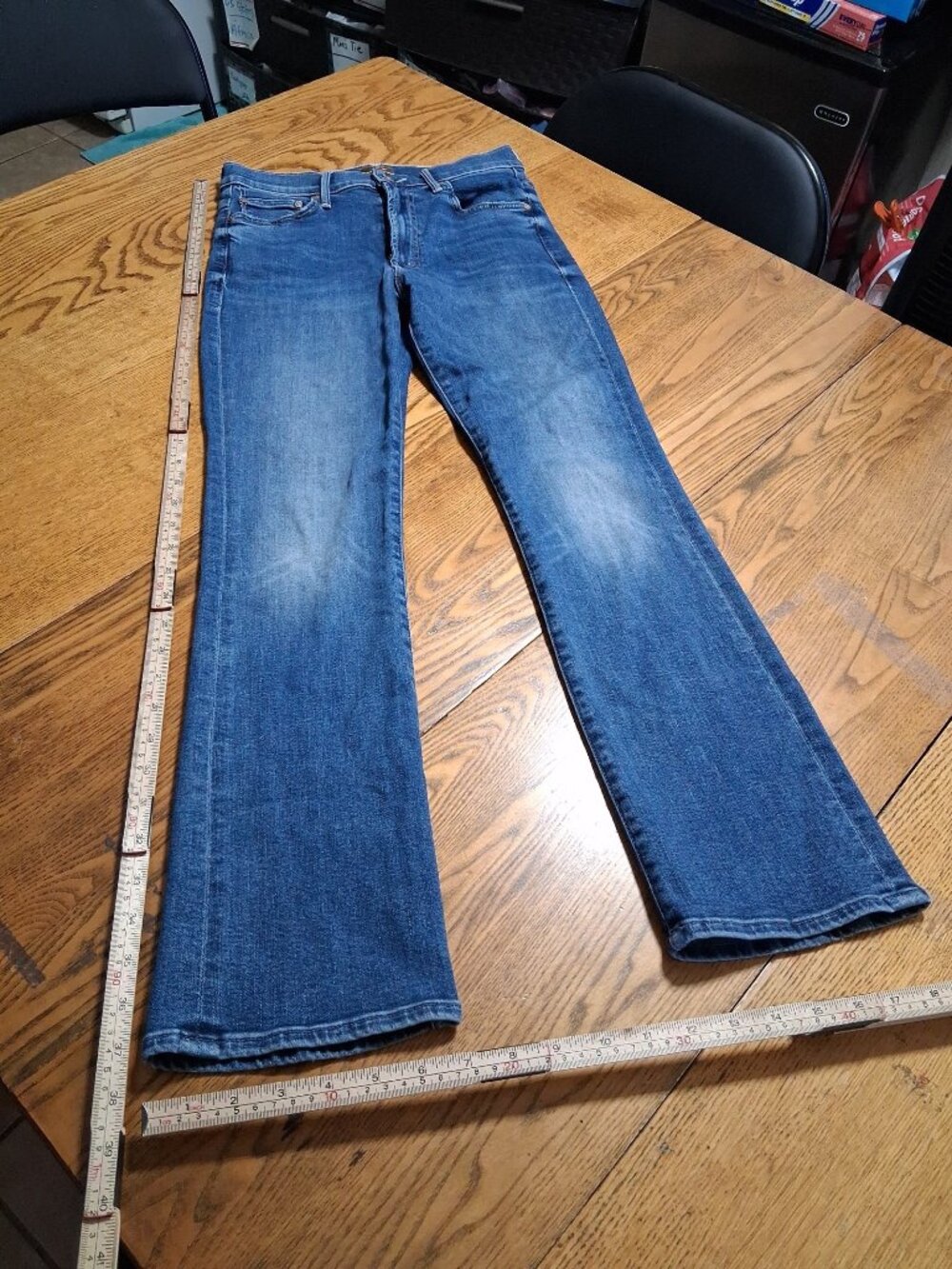 MOTHER Blue Bootcut Jeans